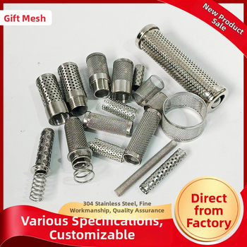 Give Hair Nerezová oceľ filtrbarrel s perforovanou sieťovou trubkou, rámom filtra v košíkovom štýle a sklonenou dierovanou doskou