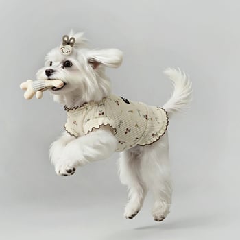 Corduroy haljina u princeskom stilu za male pse — Maltese, Teddy, Pomeranski špic, Yorkšir terijer, Bichon Frisé