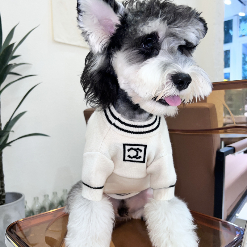 Jesensko-zimi pleteni psi pulover za male pasmine – Toy Poodle, Schnauzer, Pomeranian, Shiba Inu