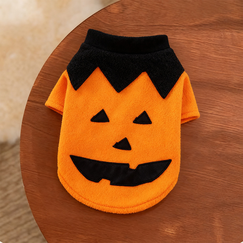 Kostim za kućne ljubimce za Halloween: kostim bundeve za male i srednje pse, zabavan transformacijski kostim za mačke, stojeći kostim mačke