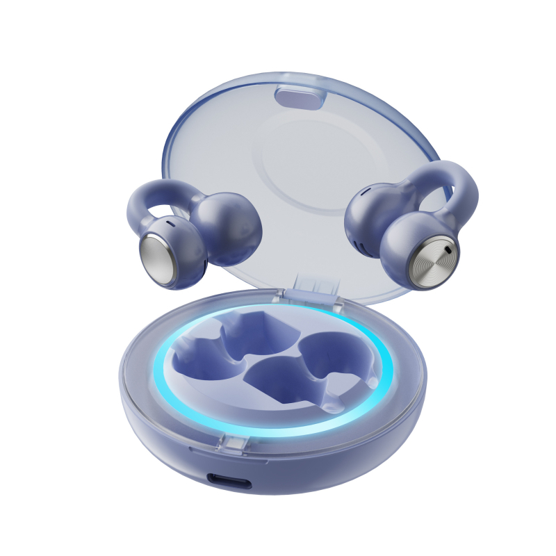 Sound Bird AI sportske slušalice s klipom za uho i provodom zraka, dugi vijek baterije, LED svjetla, stereo zvuk, Bluetooth 6.0