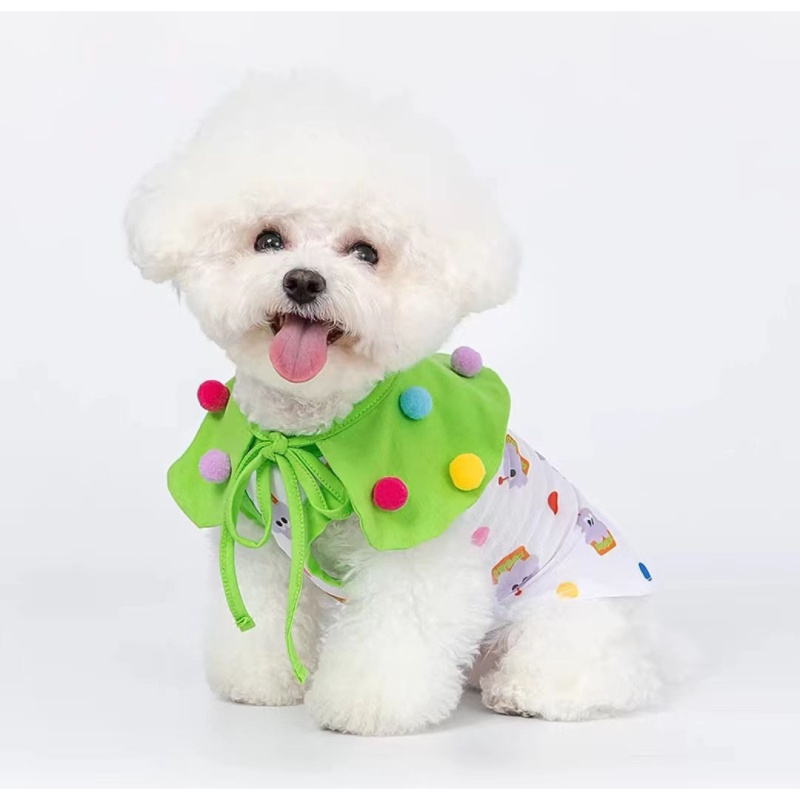 Odjeća za pse i mačke za proljeće i ljeto, ultra-tanka za male pasmine: Bichon Frisé, Šnaucer i Teddy, ovratnik-vest