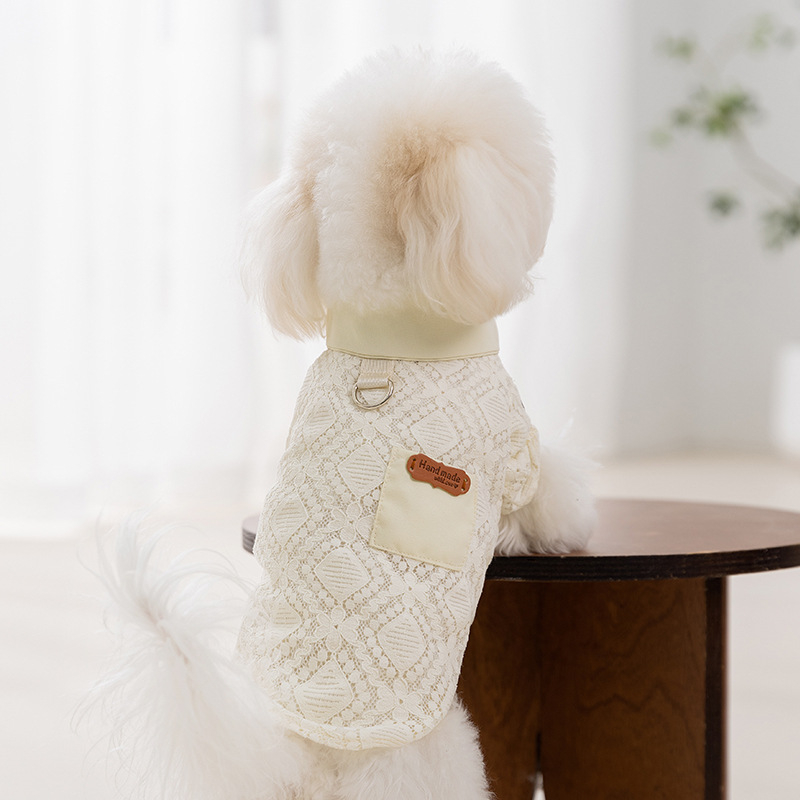 Prozračna majica za male pse, teddy-stil, proljeće-ljeto