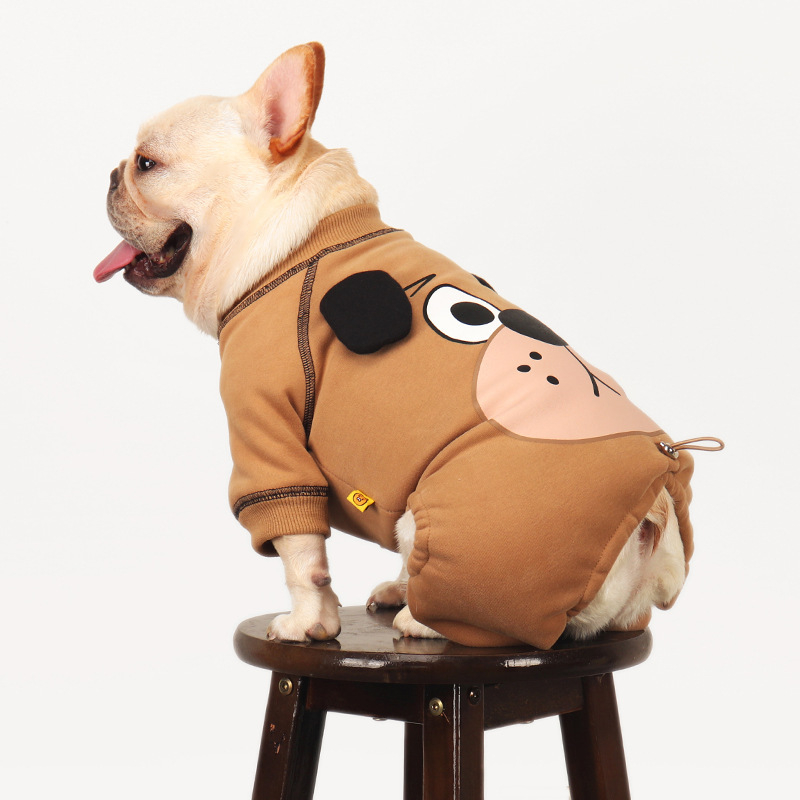 Zimska jakna za pse s flis podstavom, za male rase — šnaucer, francuski buldog, teddy (pudl), bichon, buldog