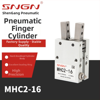 MHC2-16 Pneumatický valec na prsty s páčkou otvárania/zatvárania, paralelný mechanický uchopovač