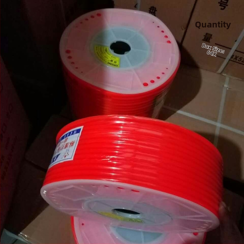 PE vzduchová trubka pre pneumatické systémy a kompresory, vonkajšie priemery 12×8, 10×6,5 a 6×4 mm