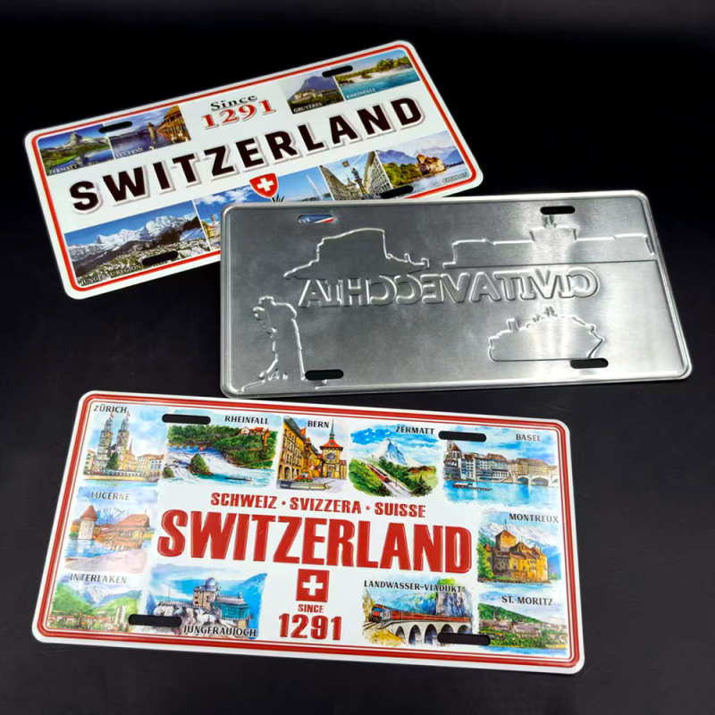 Aluminijski zidni natpis u američkom stilu, bojom ispisan i otisnut, retro dekor restoranima i kafićima