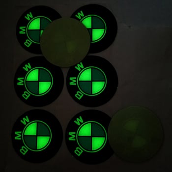 Emblemă auto 3D luminoasă în întuneric, etichetă autoadezivă din PU transparentă, cu rășină epoxidică, personalizabilă