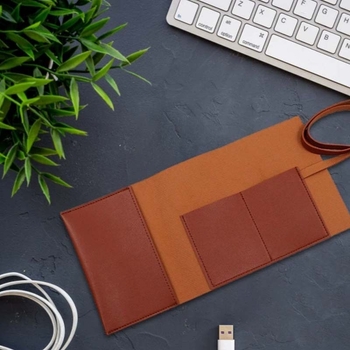 PU kožni organizator kablova i torbica za pohranu za Power Bank, kabeli za podatke i USB dodaci