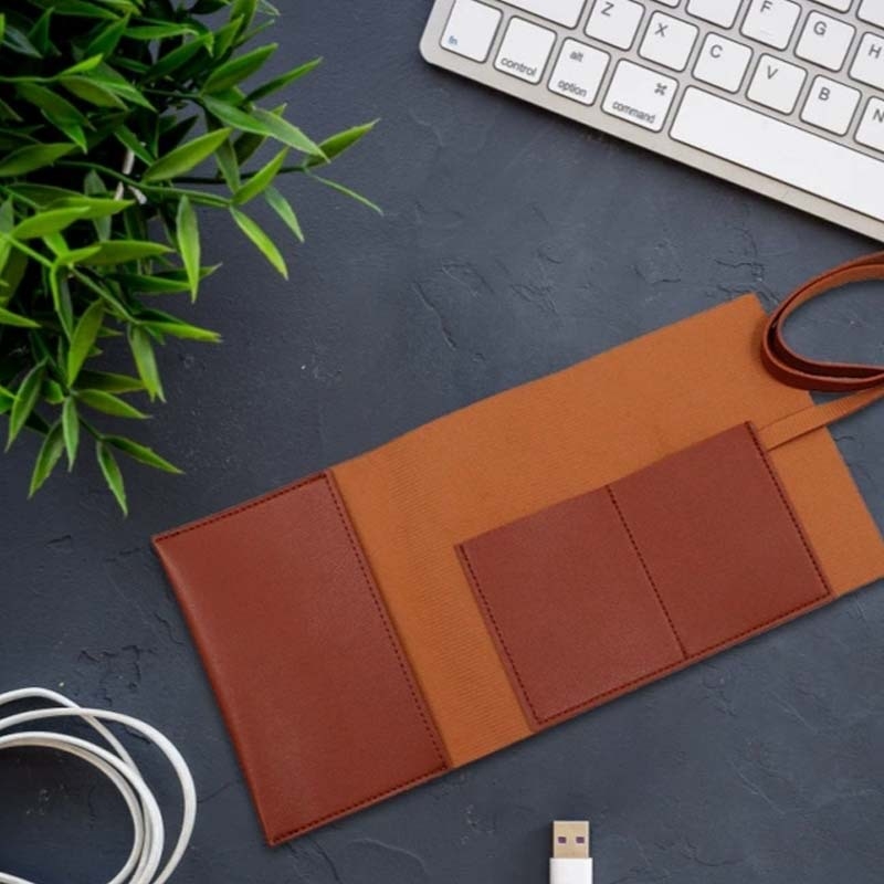 PU kožni organizator kablova i torbica za pohranu za Power Bank, kabeli za podatke i USB dodaci