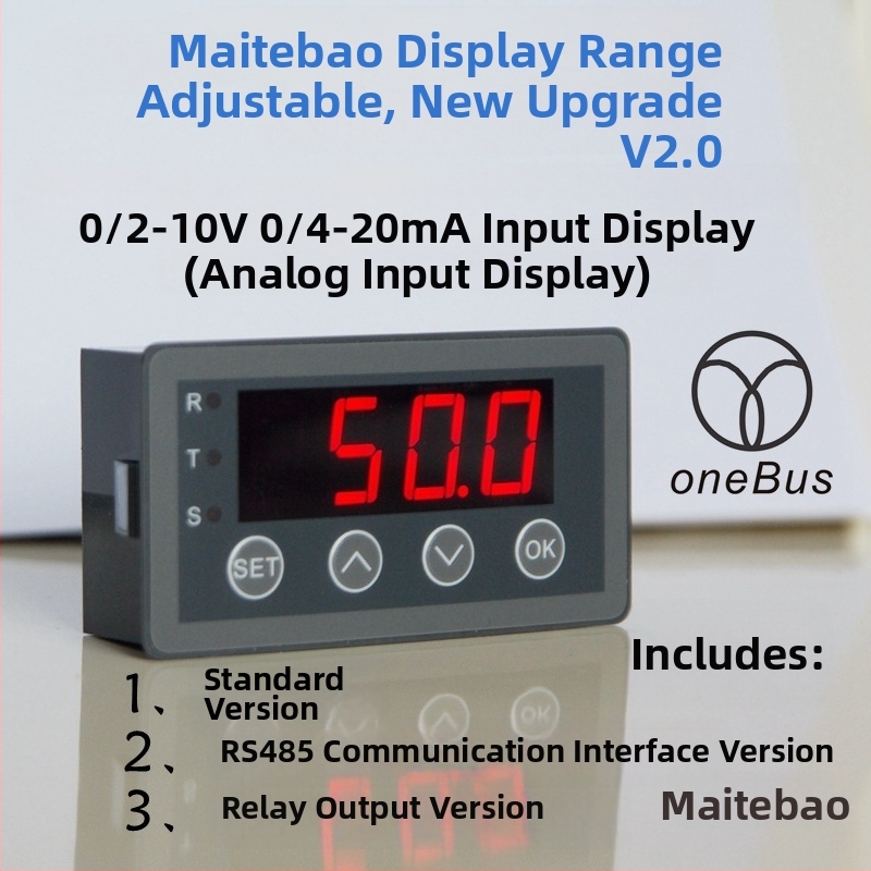 Aim Digitálny displejový merač s analógovým vstupom 0-10V, 0-20 mA, 2-10V, 4-20 mA