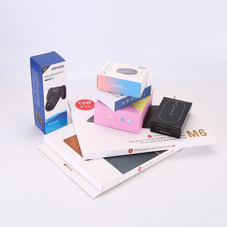 Sklopiva bijela kartonska kutija za pakiranje 3C digitalnih perifernih uređaja