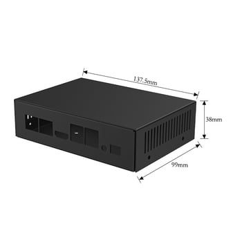 Персонализиран мини корпус за edge computing за индустриален компютър, ламаринен корпус, POE мониторинг суич