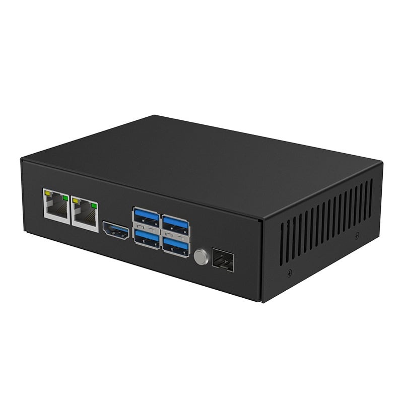 Персонализиран мини корпус за edge computing за индустриален компютър, ламаринен корпус, POE мониторинг суич