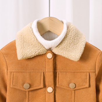 Lányoknak kordbársony téli kabát fleece béléssel WT708-C