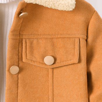 Lányoknak kordbársony téli kabát fleece béléssel WT708-C