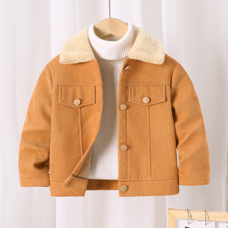 Lányoknak kordbársony téli kabát fleece béléssel WT708-C