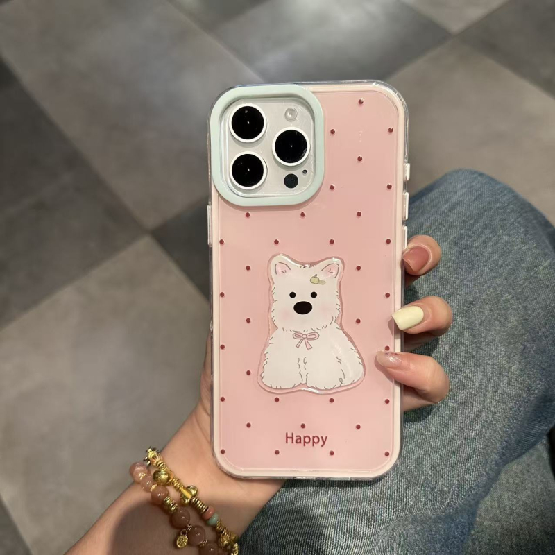 Kryt s promjenom boje, dva u jedan za iPhone 17 Pro Max, iPhone 16 i Huawei Mate 70 — sladak dizajn šteneta