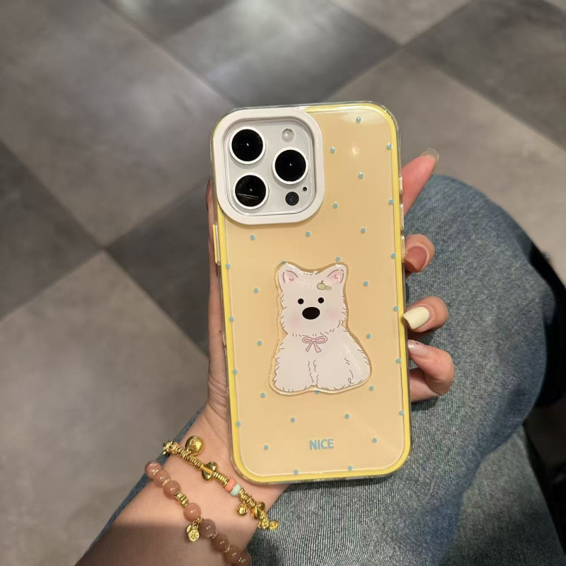 Kryt s promjenom boje, dva u jedan za iPhone 17 Pro Max, iPhone 16 i Huawei Mate 70 — sladak dizajn šteneta