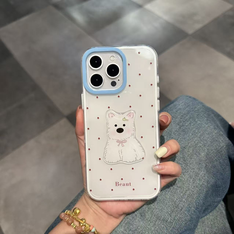 Kryt s promjenom boje, dva u jedan za iPhone 17 Pro Max, iPhone 16 i Huawei Mate 70 — sladak dizajn šteneta