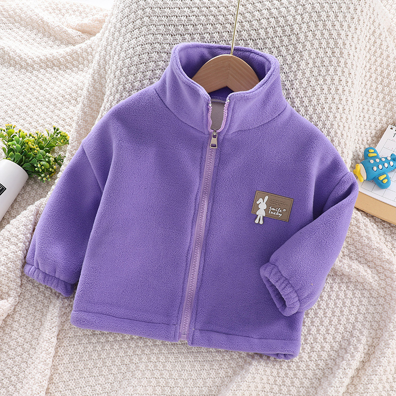 Lányoknak készült vastag fleece kabát, koreai stílusú, 2026-os új modell, tavasz–ősz