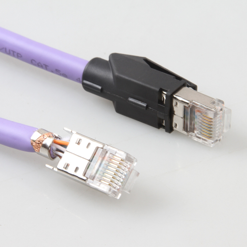 Βιομηχανικό καλώδιο Ethernet drag-chain Cat5e, εξαιρετικά ευέλικτο, μήκος 1 m