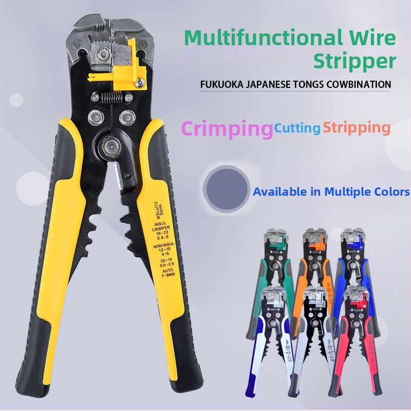 Viacúčelové automatické odstraňovače izolácie vodičov a rezné kliešte s krimpovacími funkciami