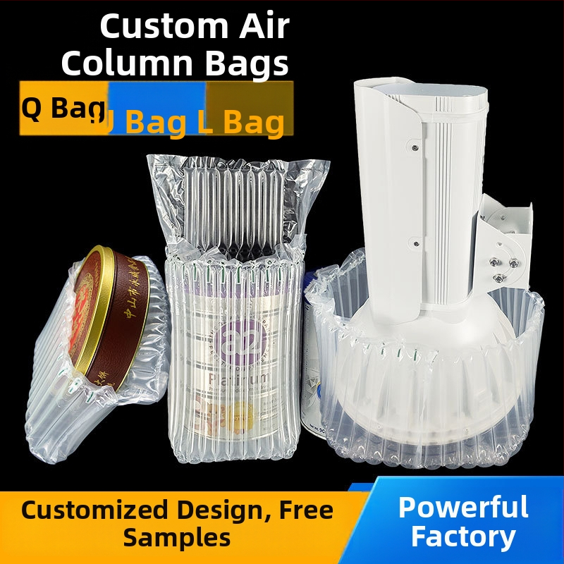 Prispôsobiteľná taška s bublinkovou stĺpcovou výplňou pre balenie — ochrana proti pádu a otrasom, tlač na objednávku