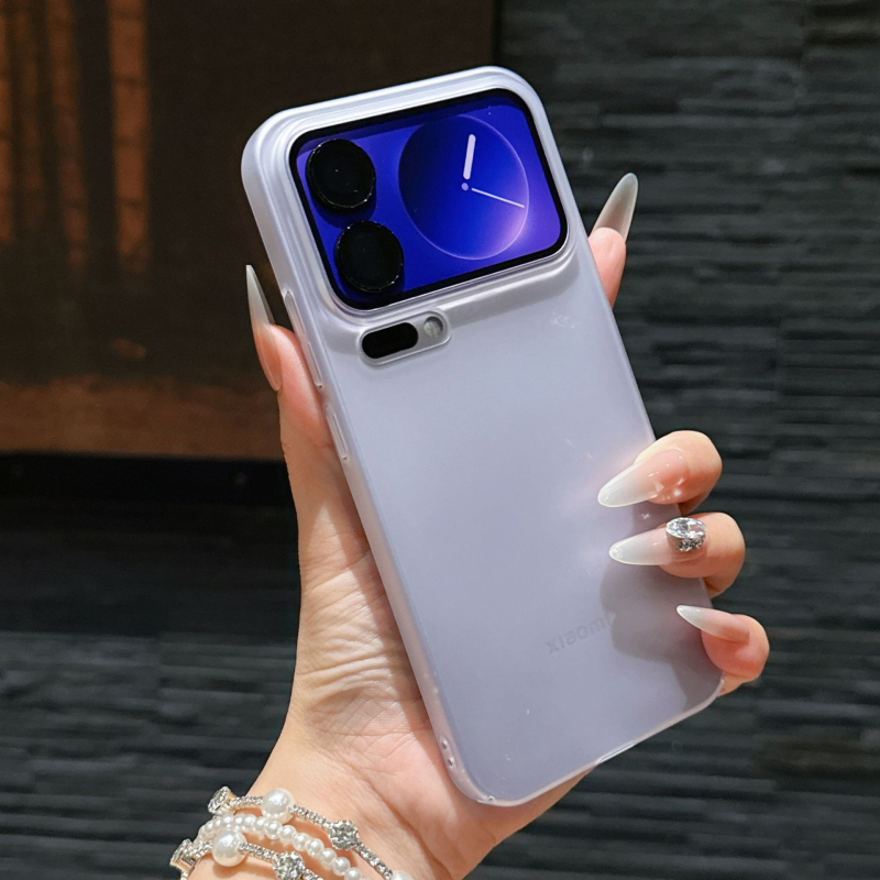 Carcasă dură din PC, transparentă, cu magnet pentru Xiaomi 17 Pro Max, finisaj mat, decupaj mare pentru cameră, design minimalist
