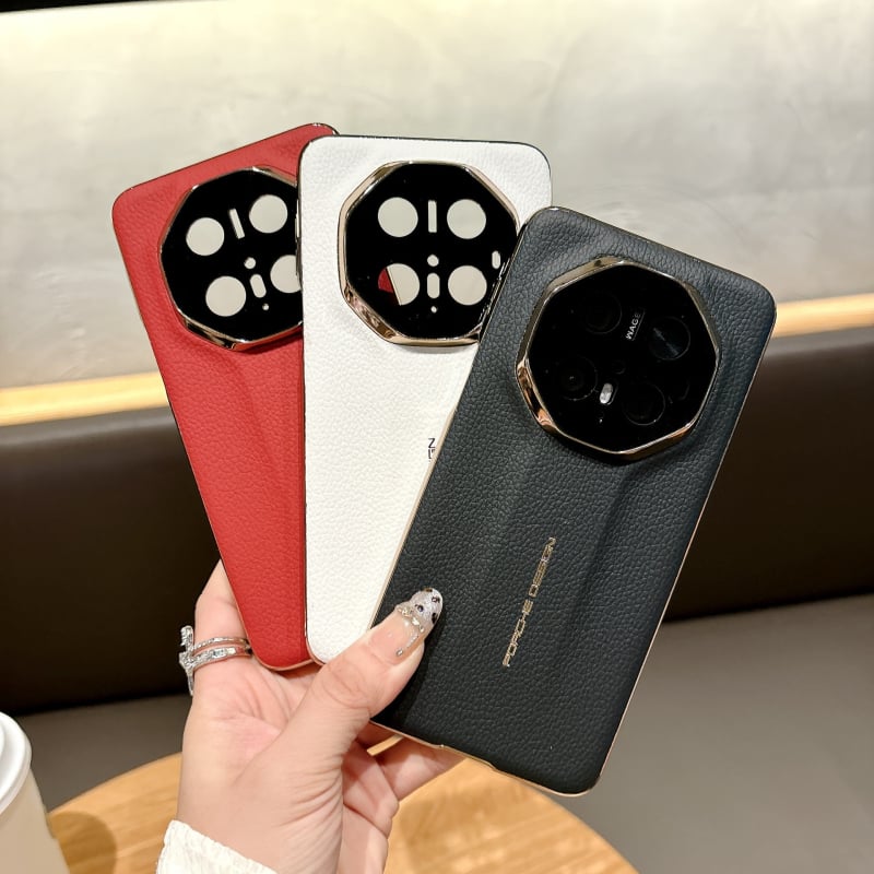 Carcasă Huawei Mate70 Pro+ cu textură de piele electroplată premium, protecție Mate60