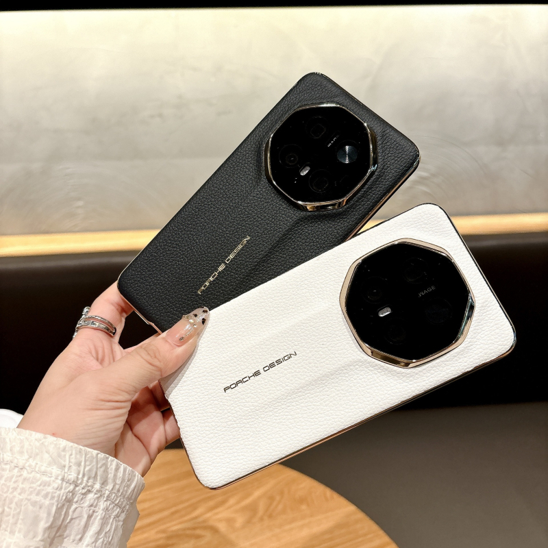 Carcasă Huawei Mate70 Pro+ cu textură de piele electroplată premium, protecție Mate60