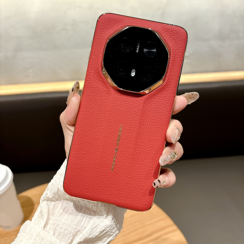 Carcasă Huawei Mate70 Pro+ cu textură de piele electroplată premium, protecție Mate60