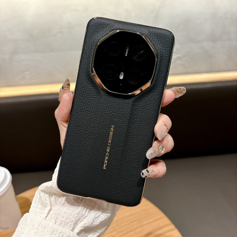 Carcasă Huawei Mate70 Pro+ cu textură de piele electroplată premium, protecție Mate60
