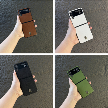 Husă de protecție pentru Samsung Z Flip3/4/5, cu textură încrucișată pentru ecran pliabil – elegantă