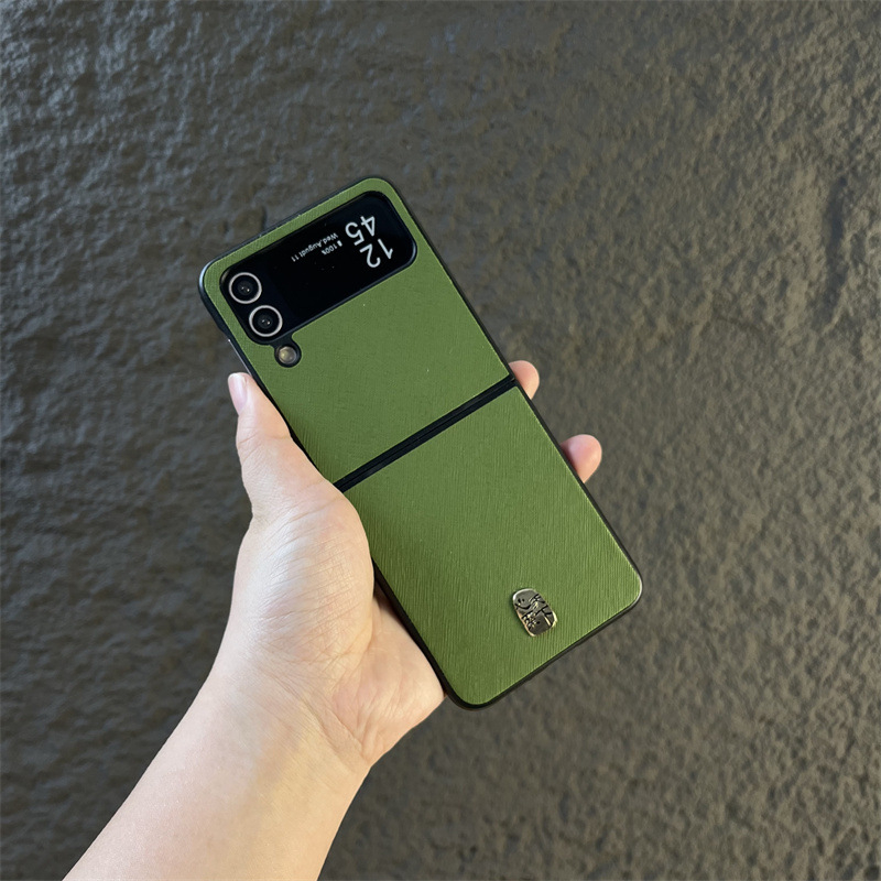 Husă de protecție pentru Samsung Z Flip3/4/5, cu textură încrucișată pentru ecran pliabil – elegantă