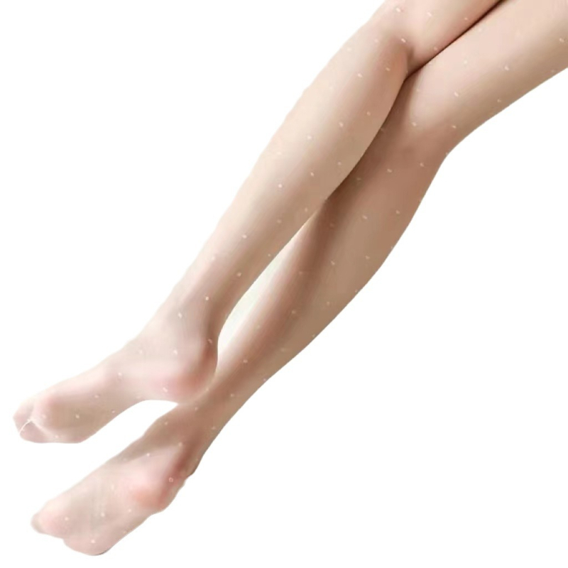 Ultra tanke crne Lycra hulahopke s točkicama, bezšivne, prozirne, seksi