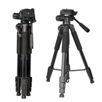 Trepied de fotografie de 2,1 m, cu suport pentru telefon și suport pentru lampă de pescuit de noapte, pentru streaming live