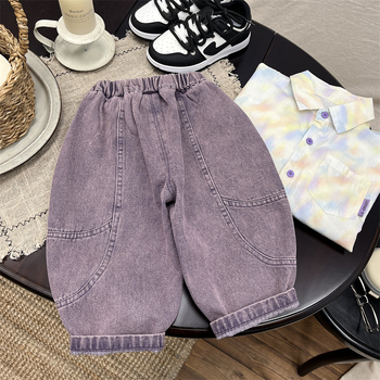 Dječje traperice za dječake u korejskom stilu, lagane denim hlače za djecu 3–8 godina, proljeće-jesen