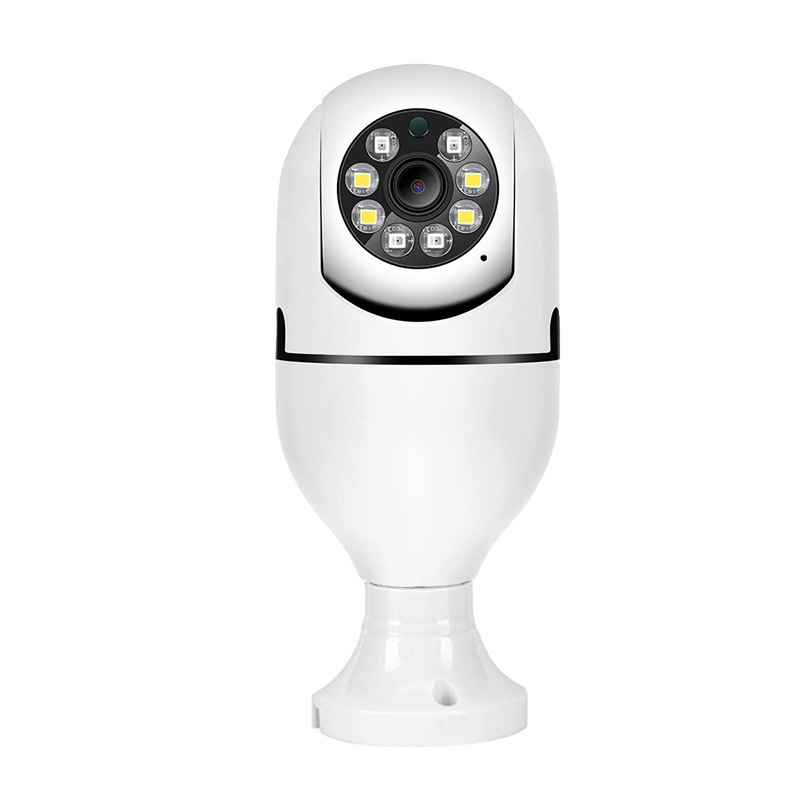 360° lamp kamera za kućnu upotrebu, bez instalacije, prijenosna, noćni vid u boji, unutarnja nadzorna kamera E27