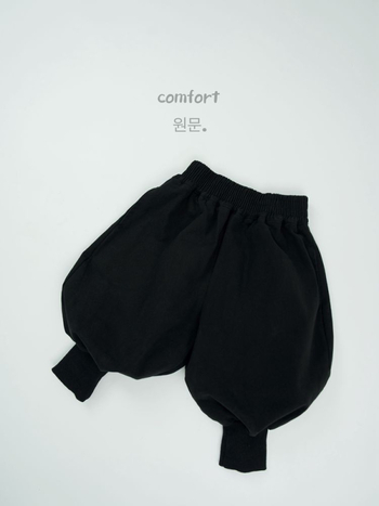 Hanxi dječje hlače Lantern stil, 100% pamuk, crne, unisex, visok struk, ležeran kroj, za djecu 3–8 godina, proljeće i jesen