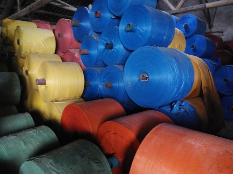 Zelena PP plastična vrećica s uzorkom zmijske kože, cijevno pletena, prilagodljivo logističko pakiranje