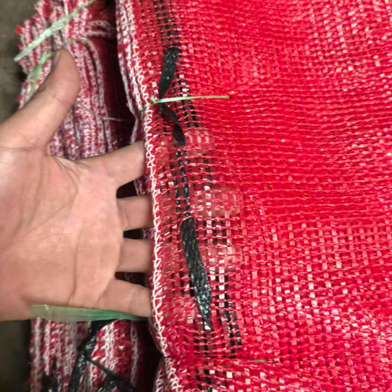 Plastična tkana mrežasta vrećica za povrće, mala mreža, zgusnuta i izdržljiva, s vrpcom za zatvaranje