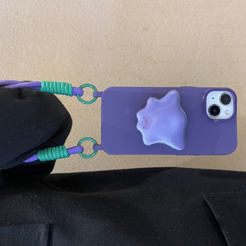 Krosbody futrola za iPhone uz stalk, jednobojna, kratka kaiš za nošenje, minimalistički dizajn; kompatibilna s iPhone X/XS/XR, 11/11 Pro/Max, 12/12 Pro/Max, 13/13 Pro/Max i 14/14 Pro/Max.