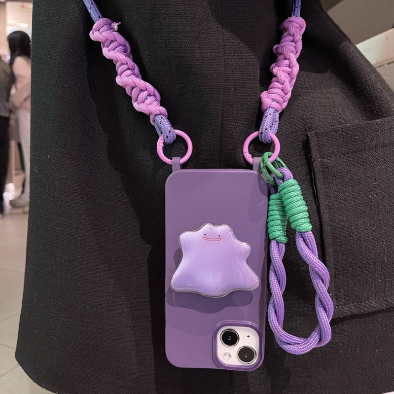 Krosbody futrola za iPhone uz stalk, jednobojna, kratka kaiš za nošenje, minimalistički dizajn; kompatibilna s iPhone X/XS/XR, 11/11 Pro/Max, 12/12 Pro/Max, 13/13 Pro/Max i 14/14 Pro/Max.