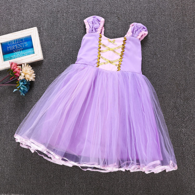 Dječja haljina princeza za djevojčice, ljetni model s tutu suknjom