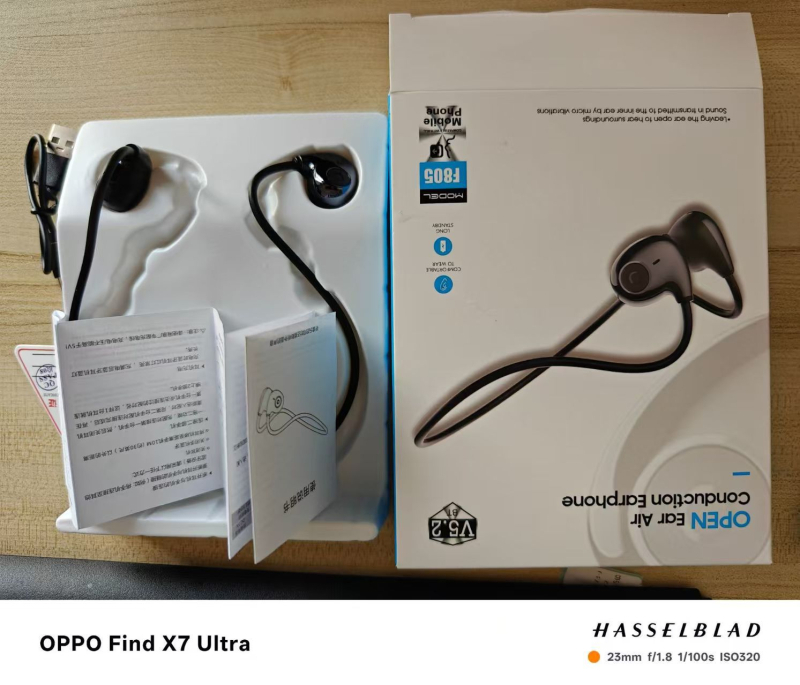 F805 Bežične slušalice s koštanom provodljivošću, Bluetooth, IPX4, otporne na znoj, za trčanje, 8+ sati baterije