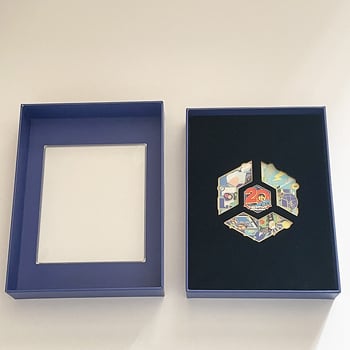Prilagođena kutija za pakiranje sa prozorom, prozirna značka, magnetska kutija za frižider kao dar, kutija za poklon s dvostrukim poklopcem, kartonska kutija