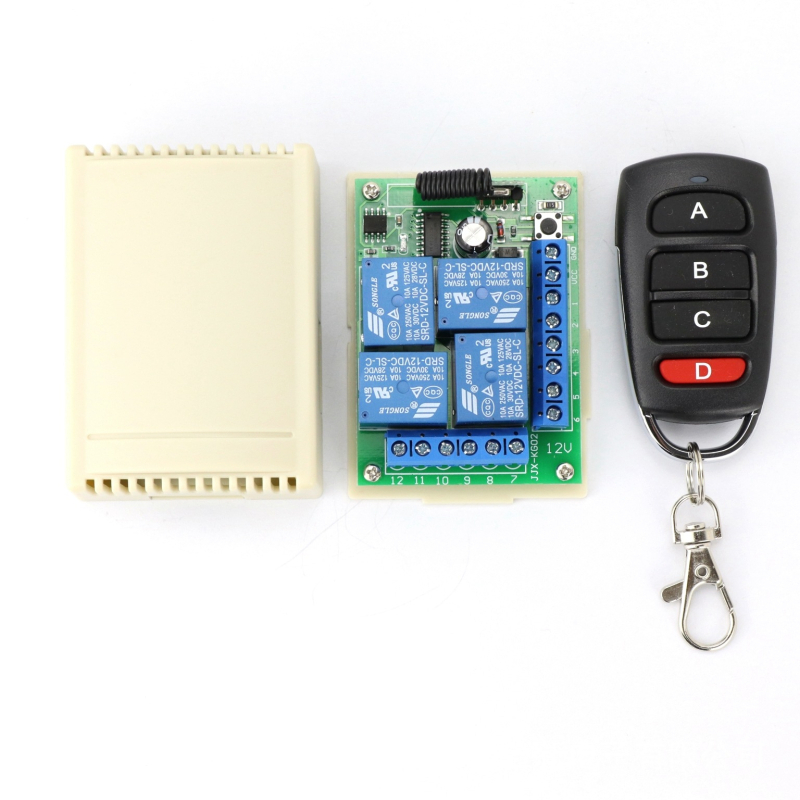 12V četverokanalni bežični daljinski upravljač – transceiver modul
