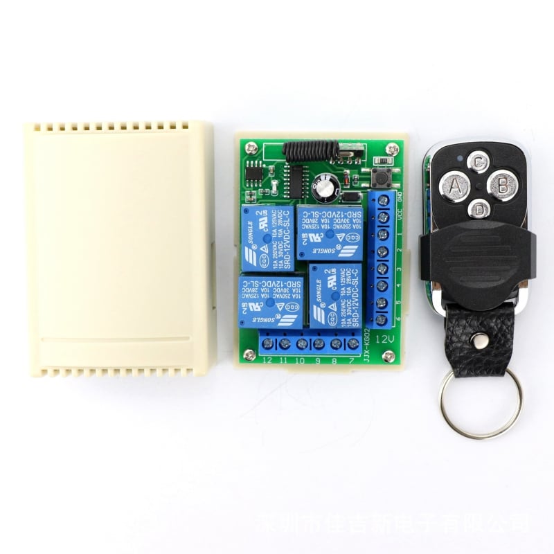 12V četverokanalni bežični daljinski upravljač – transceiver modul