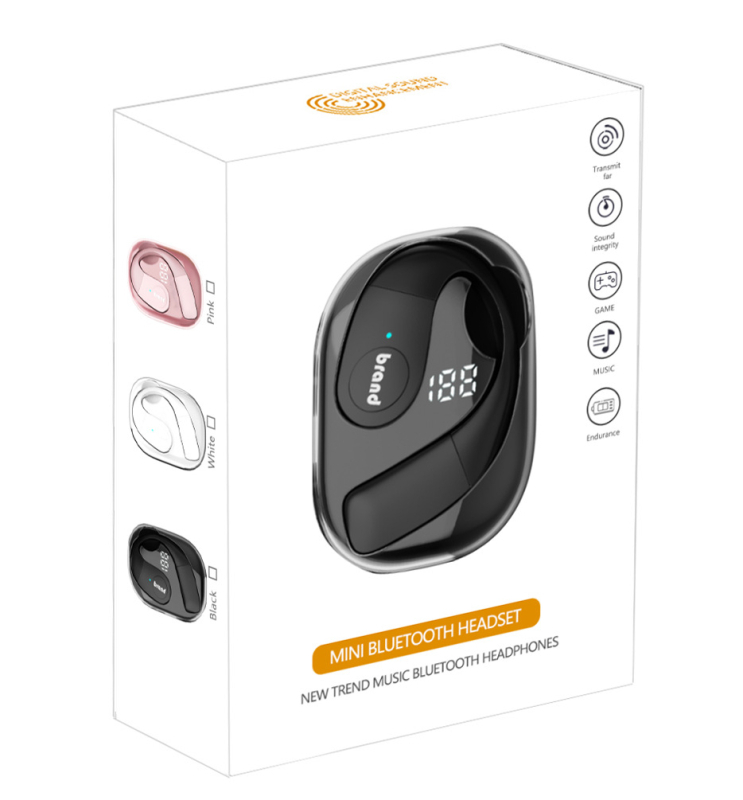 Bluetooth slušalice s kostnom provodljivosti, sportske, otvorenog uha, velika baterija, dug vijek trajanja baterije
